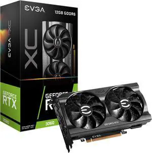 EVGA GeForce RTX 3060 XC Gaming, 12G-P5-3657-KR, 12GB GDDR6, Dual-Fan, Metal Backplate EVGA GeForce RTX 3060 XC Gaming, 12G-P5-3657-KR, 12GB GDDR6, Dual-Fan, Metal Backplate