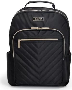 Kenneth Cole REACTION Women's Chelsea Chevron 15" Laptop and Tablet Backpack, Black
