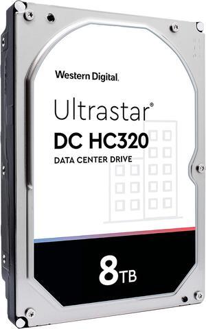Western Digital 8TB Ultrastar DC HC320 SATA HDD - 7200 RPM Class, SATA 6 Gb/s, 256MB Cache, 3.5" - HUS728T8TALE6L4