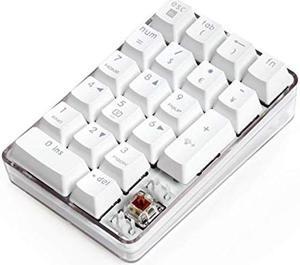 Magicforce Mechanical Number Pad USB Ergonomic Gaming Keypad 21 Keys Mini Numpad Portable Numeric Keypad for iMac Laptop PC MacBook Notebook (Brown Switch)