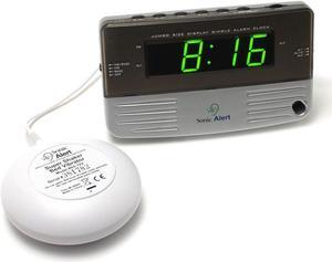 Sonic Alert SB200SS Alarm Clock, Battery Backup | Wake with a Shake, Multicolored