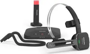 PHILIPS SpeechOne Wireless Dictation Headset with Docking Station and Status Light
