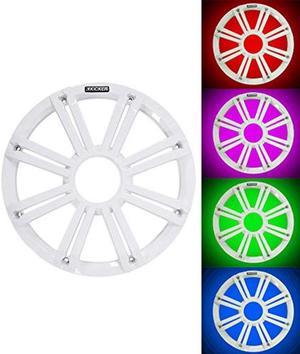 Kicker 45KMG10W 10" White Grille w/LED for KM10 and KMF10 Subwoofer Subs KMG10W