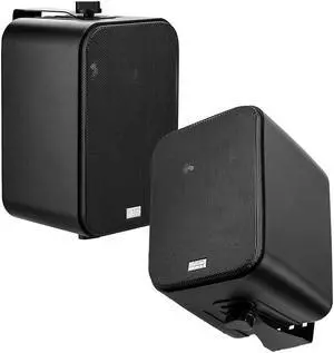 OSD 4" Outdoor Patio Speaker Pair 80W, IP54 Weather Resistant, Aluminum Grilles Black AP450
