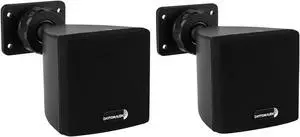 Dayton Audio SAT3B 3" Cube Speaker Pair Black