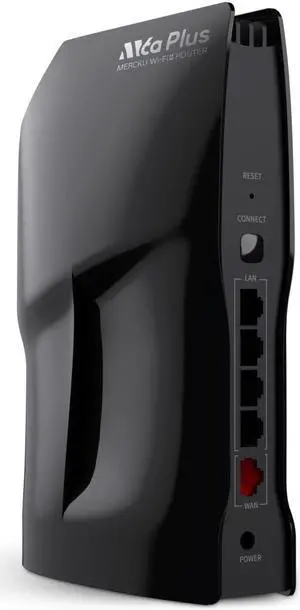 Mercku M6a Plus Mesh Wi-Fi 6 Router for Wireless Internet 1 Pack Covers up to 3,000 sq.ft. Can Add More Units to Form a Mesh Wi-Fi System, Dual-Band Gigabit Router, App Control, AX1800, Cosmo Black