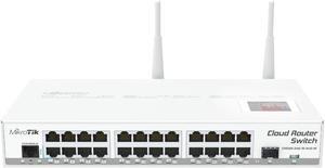 Mikrotik CRS125-24G-1S-2HnD-IN Switch 2.4GHz with 24x Gbit Ports 1x SFP Port 2X 4dBi Built in Antennas