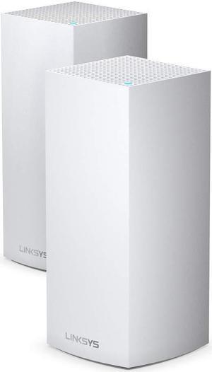 Linksys MX10600 Velop AX Whole Home WiFi 6 System: Wireless Router and Extender, 5.3 Gbps, 6,000 sq ft Range, 100 devices (2-Pack)