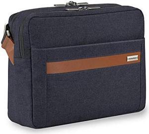 Briggs & Riley Kinzie Street-Micro Messenger Laptop Bag, Navy, One Size