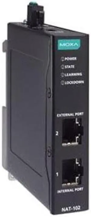 NAT-102, 2-Port Industrial Network Address Translation (NAT) Devices, -10 to 60°C Operating Temperature