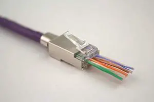 Cat6 and Cat6A Shielded RJ45 Feed Through Modular Plug -100 pcs