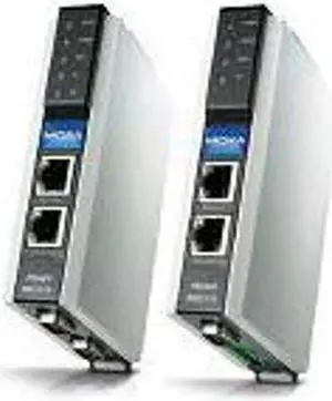 MOXA MGate MB3270i-T 2 Port RS-232/422/485 Advanced Modbus TCP to Serial Communication Gateway with 2 KV Isolation (-40C +75C)