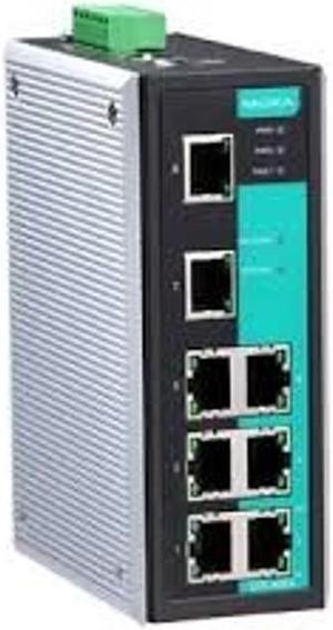 MOXA EDS-408A - 8 Ports Entry Level Managed Ethernet Switch with 8 10/100 BaseTx Ports, Port Base VLAN and QoS, 0~60degC