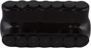 Morris Products Black Insulated Multi-Cable Connector  7 Wire Ports, 4-14 Wire Range, Slotted Allen Hex  3.17 L x 1.45 H  Single Entry  Small Wire Range, 1-Pack (97517)