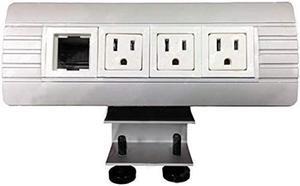 Electriduct Edge Mount Power/Data Distribution Unit (3 Power / 1 Data Port w/ 6ft Power Cord)