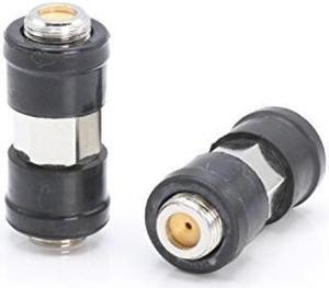 Weather Sealed Cable Extension Coupler - 50 Pack - Cable Extension Adapter (Barrel Splice - Coupler) - Connects Two Coaxial Video Cables (Female to Female Connector) 3GHz Rated