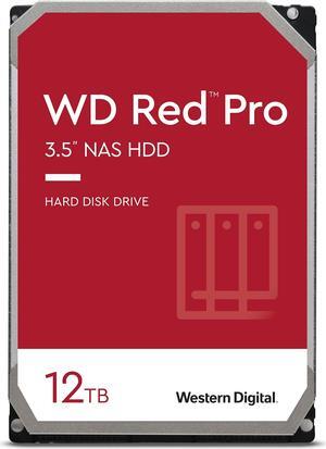 Western Digital 12TB WD Red Pro NAS Internal Hard Drive HDD - 7200 RPM, SATA 6 Gb/s, CMR, 256 MB Cache, 3.5" - WD121KFBX