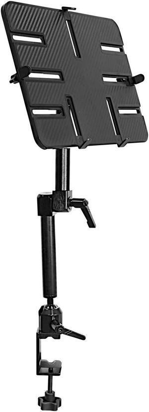 Mount-It! Tablet Pole Mount | Wheelchair Tablet Mount for iPad, Tablet or Phone | Universal Full Motion Tablet Holder for Mic Stand or Desk | C-Clamp Base | Fits Screen Sizes from 6 to 14 Inches