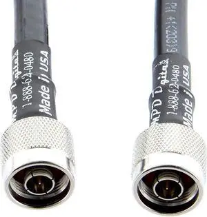 MPD Digital I LMR400 Times Microwave Coaxial Cable I N Male to N Male Connectors I Low Loss RF Coax I Jumper, CB, Ham Radio, Transmitters, Antenna I 25 FT
