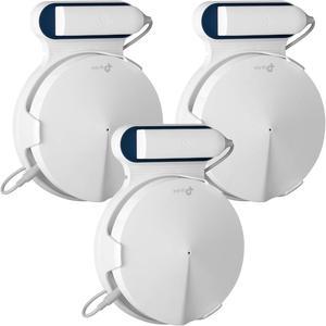 STANSTAR Wall Mount for TP-Link Deco M9 Plus Home Mesh WiFi System, Sturdy Brackets, Easy Moved, Space Saving,Without Messy Wires and Screws(3 Pack)