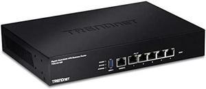 TRENDnet Gigabit Multi-WAN VPN Business Router, TWG-431BR, 5 x Gigabit Ports, 1 x Console Port, QoS, Inter-VLAN Routing, Dynamic Routing, Load-Balancing, High Availability, Online Firmware Updates