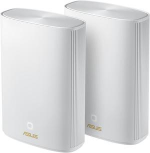 ASUS ZenWiFi AX Hybrid Powerline Mesh WiFi6 System (XP4) 2PK - Whole Home Coverage up to 5,500 Sq.Ft. & 6+ Rooms for Thick Walls, AiMesh, Free Lifetime Security, Easy Setup, HomePlug AV2 MIMO Standard