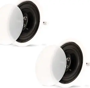 Theater Solutions CS83C in Ceiling 3-Way 8" Speakers Surround Sound Home Theater Pair