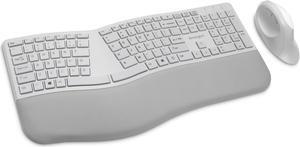 Kensington Pro Fit Ergonomic Wireless Keyboard and Mouse - Grey (K75407US)