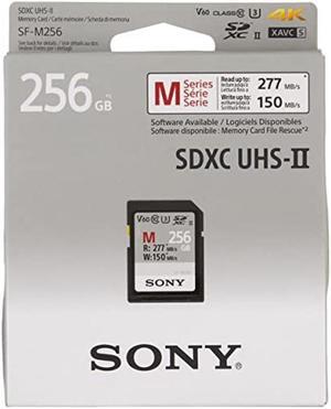 Sony M series SDXC UHS-II Card 256GB, V60, CL10, U3, Max R277MB/S, W150MB/S (SF-M256/T2)