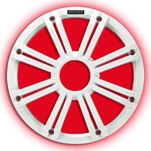 Kicker 45KMG12W 12" White Grille w/LED for KM12 and KMF12 Subwoofer Subs KMG12W
