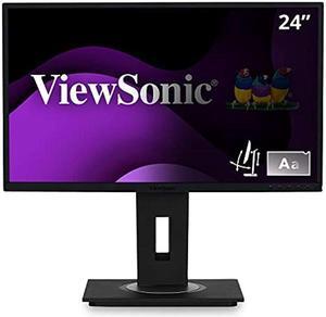 ViewSonic VG2448-PF 24 Inch IPS 1080p Ergonomic Monitor with Built-In Privacy Filter HDMI DisplayPort USB and 40 Degree Tilt, blue