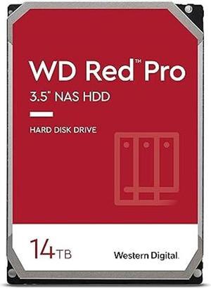 Western Digital 14TB WD Red Pro NAS Internal Hard Drive HDD - 7200 RPM, SATA 6 Gb/s, CMR, 512 MB Cache, 3.5" - WD141KFGX