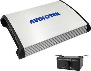Audiotek AT3500S 2 Channel Stereo Car Amplifier - 3500 Watts, 2 Ohm Stable, LED Indicator, Full Range, Bass Knob Included, Great for Speakers and Subwoofers