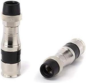 THE CIMPLE CO Coaxial Cable Compression Fitting Connector - for RG11 Coax Cable - with Weather Seal O Ring, Weather Boot, and Water Tight Grip (50 Pack)