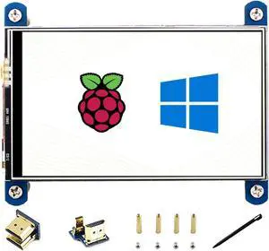 waveshare 4 inch HDMI LCD IPS Display 800x480 Resolution Resistive Touch Screen HDMI Interface for Raspberry Pi 4B/3B+/3B/2B/B+/A+/Zero W,Support Raspbian/Ubuntu/Kali/Retropie