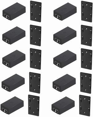 UBNT Systems PoE Adapter POE-24-12W-G PoE 24V DC 12W Gigabit Replacement PoE Adapter with POE Wall Mount POE-WM (10 Pack)
