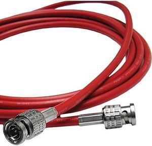 100' L-3CFW RG59 HD-SDI Coaxial Cable with Male BNCs (Red) - Polebright update