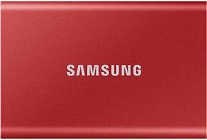 Samsung T7 Portable SSD  2 TB  USB 32 Gen2 Externe SSD Metallic Red MUPC2T0RWW