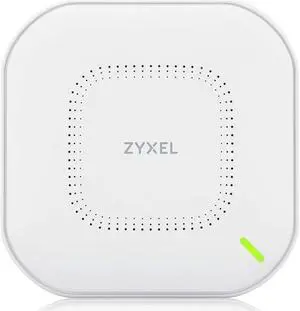 Zyxel True WiFi 6 AX3000 Multi-Gigabit Business Access Point | 2.5G Uplink & 1 GbE Passthrough | Mesh, Seamless Roaming, Captive Portal | Hybrid Cloud | POE+ Support | AC Adapter Included | NWA210AX