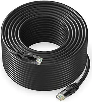 Maximm Cat 6 Ethernet Cable 250 Ft,Cat6 Cable, LAN Cable, Internet Cable, Patch Cable and Network Cable - UTP (Black) 250 Feet ethernet Cord