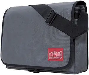 Manhattan Portage Deluxe Computer Bag, 15-Inch (MD) with Adjustable Strap Water Resistant Coating Zippered Compartment 1000D Cordura(r) for Work And Travel (Grey)