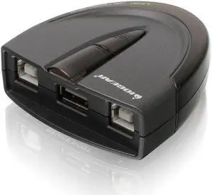 IOGEAR 2 Port USB 2.0 Switch - Auto Printer Switch - Manually or Auto Control - LEDs Indicate - Plug n Play - GUB231