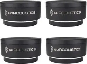 IsoAcoustics Iso-Puck Series Acoustic Isolators (Iso-Puck, 20 lbs max/Unit, 4-Pack)