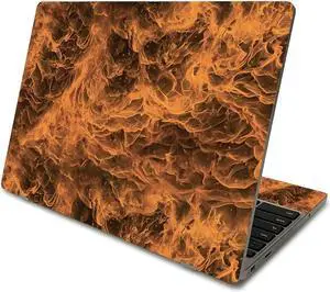 MightySkins Skin Compatible with Samsung Chromebook 4 (2021) 11.6" - Burning Up | Protective, Durable, and Unique Vinyl Decal wrap Cover | Easy to Apply, Remove, and Change Styles | Made in The USA