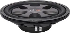 Powerbass S12TD 12-Inch Dual 4 Ohm Thin Subwoofer