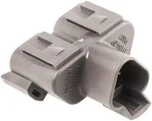 TE Connectivity DT04-3P-P007 Deutsch Automotive DT Series Triangular Receptacle, Inline Y-Splitter, Male Pin, 3 Pos