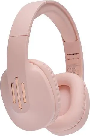 ZIHNIC Bluetooth Headphones Over Ear, 5 EQ Modes Wireless Headphones, Foldable Lightweight Headset with Deep Bass, HiFi Stereo, Microphone for Online Class,Office,PC,Phone(Pink)