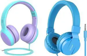 gorsun Kids Headphones with Limited Volume, Toddler Headphones for Boys and Girls, Children's Headphone Over Ear, Wired Headset Earphones for Children