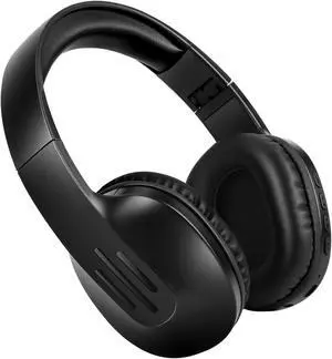 ZIHNIC Bluetooth Headphones Over Ear, 5 EQ Modes Wireless Headphones, Foldable Lightweight Headset with Deep Bass, HiFi Stereo, Microphone for Online Class,Office,PC,Phone(Black)