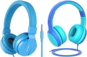gorsun Toddler Headphones, Lightweight Stereo Wired Kids Headphones, Adjustable Headband Children's Headset for Smartphones Computer Pad Earphones